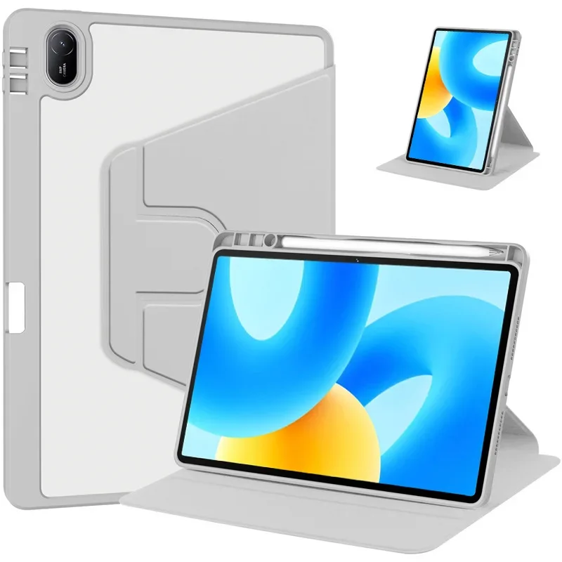 Funda acrílica giratoria para tableta Huawei Honor Pad X8, carcasa dura con soporte trasero, 360 grados, T10, T10s, T, 10s - imagen 2