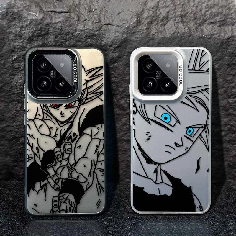Cool d-dragon Ball Anime funda para Xiaomi Poco X3 X5 X6 F5 F6 M6 Pro GT NFC Pro colorida funda de teléfono plateada