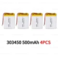 303450-500mAh 4PCS