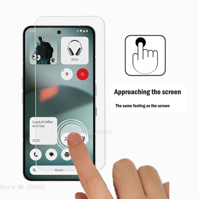 For Nothing Phone 3 Protector de pantalla Cobertura de pantalla Película de vidrio templado transparente de alta calidad 2.5D 9H - imagen 4