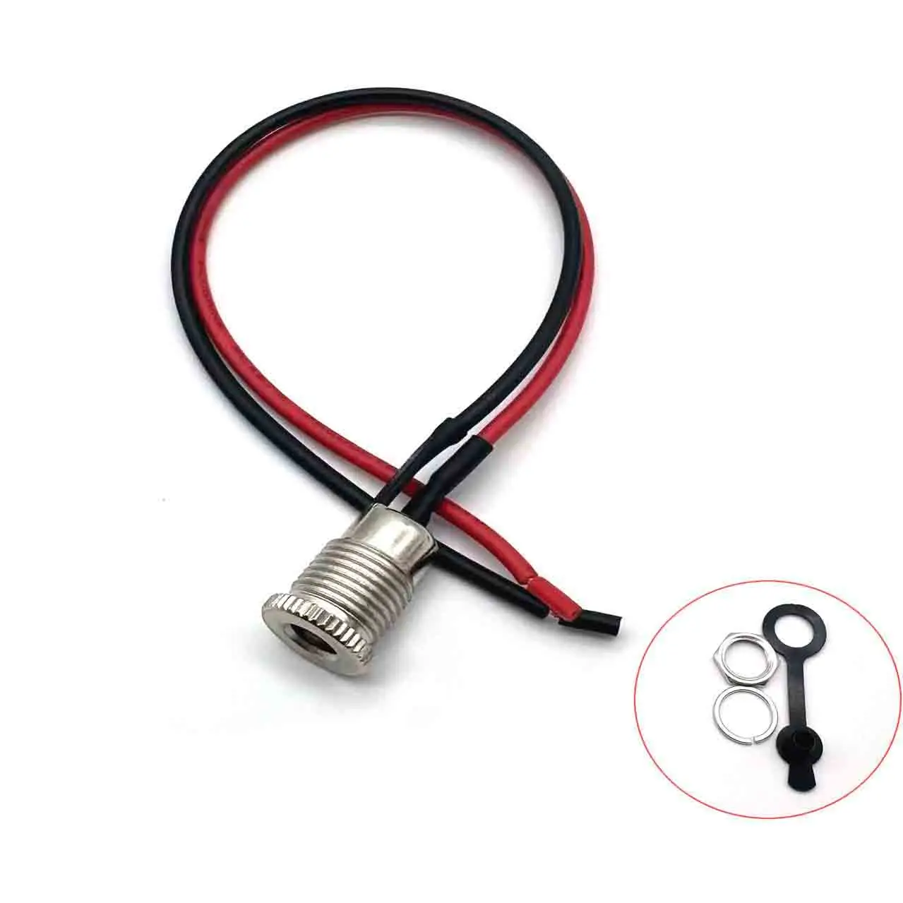 Fuente de alimentación con cable piezas DC099, 5,5x2,1, 5,5x2,5mm, macho y hembra, conectores de enchufe de metal, 1 ud. - imagen 3