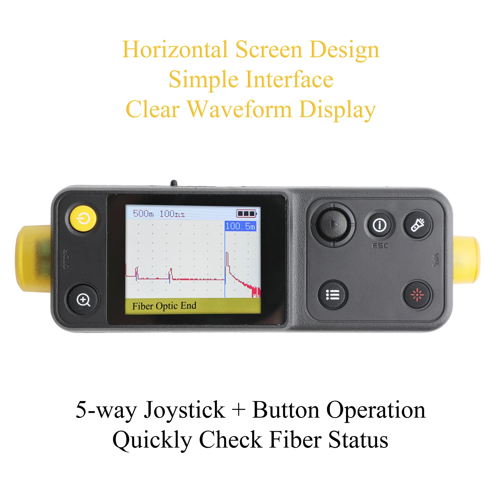 Localizador Visual de fallos muestra forma de onda luz roja 10mW probador de fibra óptica 20KM punto de interrupción de fibra probador de fallos pluma buscador de fallos - imagen 2