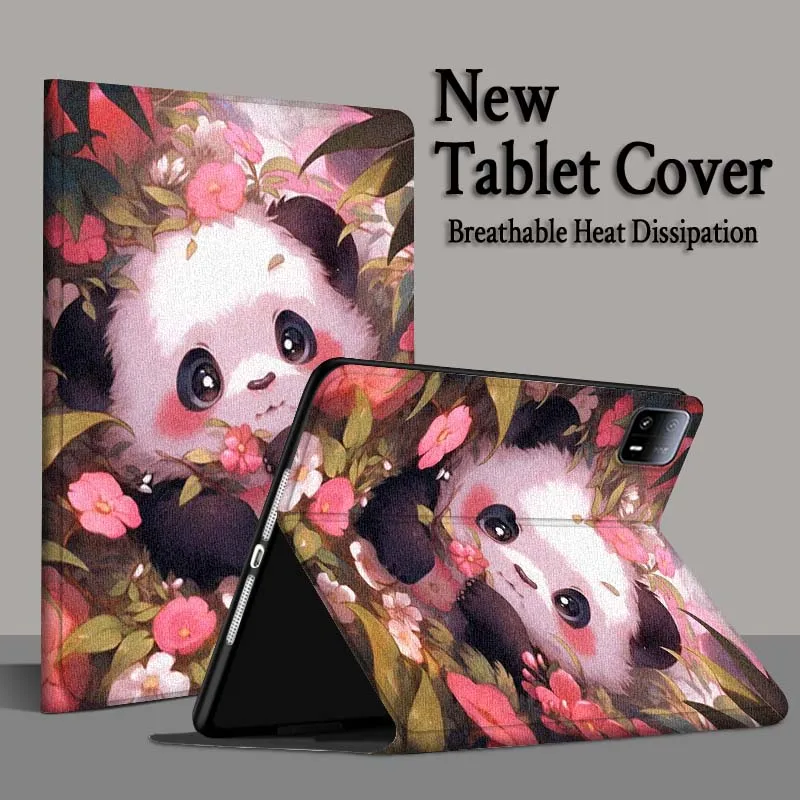 Funda para tableta Panda Cat Art Color flor para Xiaomi Redmi Mi Pad 4 5 6 6s 7 7s SE Pro 2 11 Plus Max 12,4 11,2 12,5 8,7 pulgadas - imagen 5