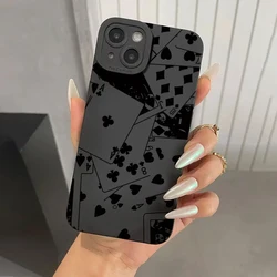Funda iPhone Antigolpes Silicona Naipes Elegante