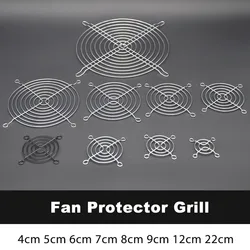 Protector de ventilador metálico plateado 40-120 mm