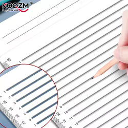 Plantilla de caligrafía de línea recta, regla clara, herramienta de escritura, plantilla de geometría, plantilla de caligrafía, guía de sobre