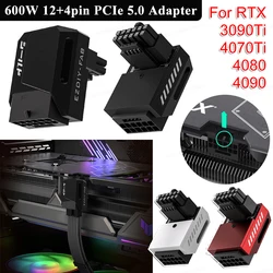 Adaptador PCIe 12VHPWR 90° para RTX 4090 4080 3090 Ti