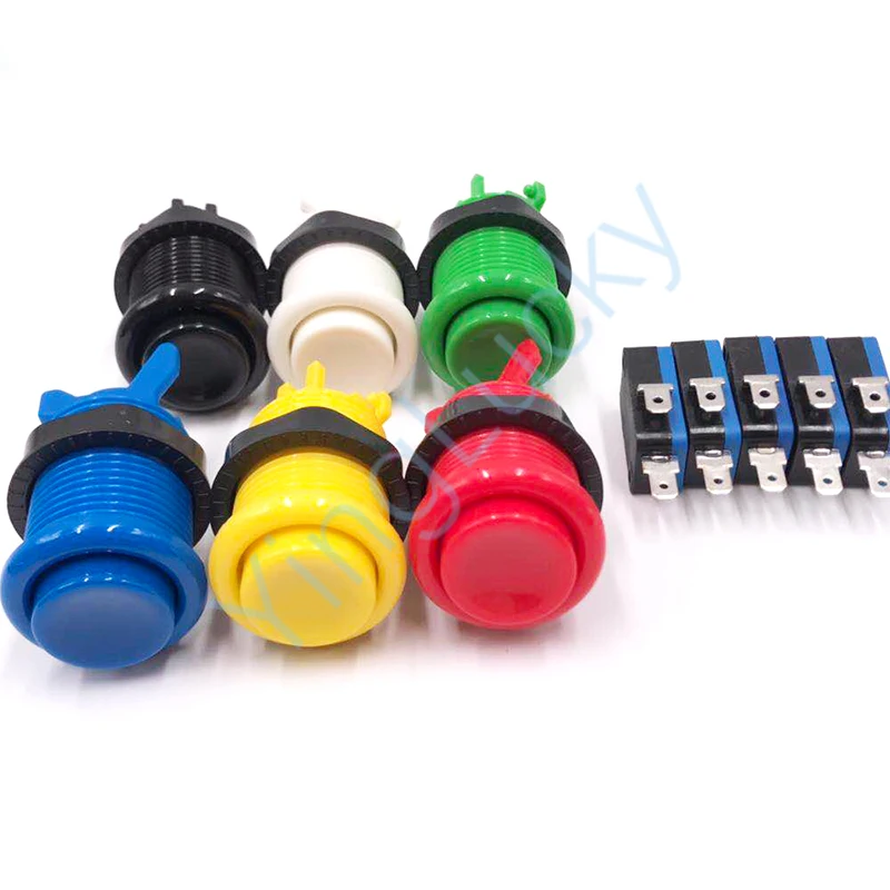 Kit Arcade americano, máquina de juego, consola Arcade, Kit DIY, Joystick de 8 vías, botones pulsadores para PC Raspberry Pi, placa USB de retardo cero - imagen 5