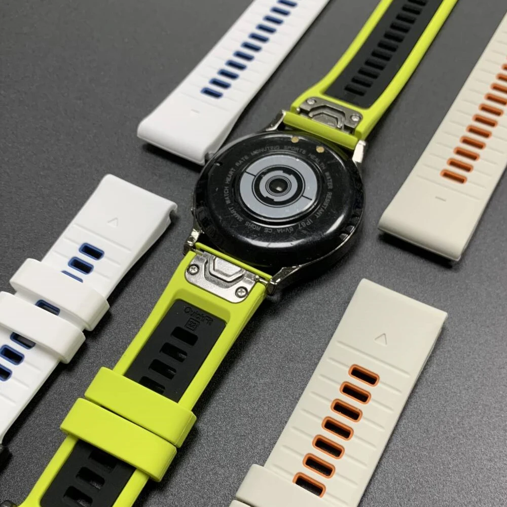 Correa deportiva de silicona de 22mm y 26mm para Garmin Enduro/Epix Descent G2 Tactix 8 Forerunner 970/Fenix 7X/7 8 PRO 8x QuickFit - imagen 5