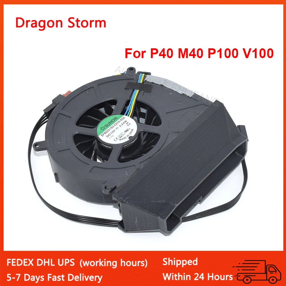 Ventilador de refrigeración de turbina silenciosa, nuevo para P40, M40, P100, V100