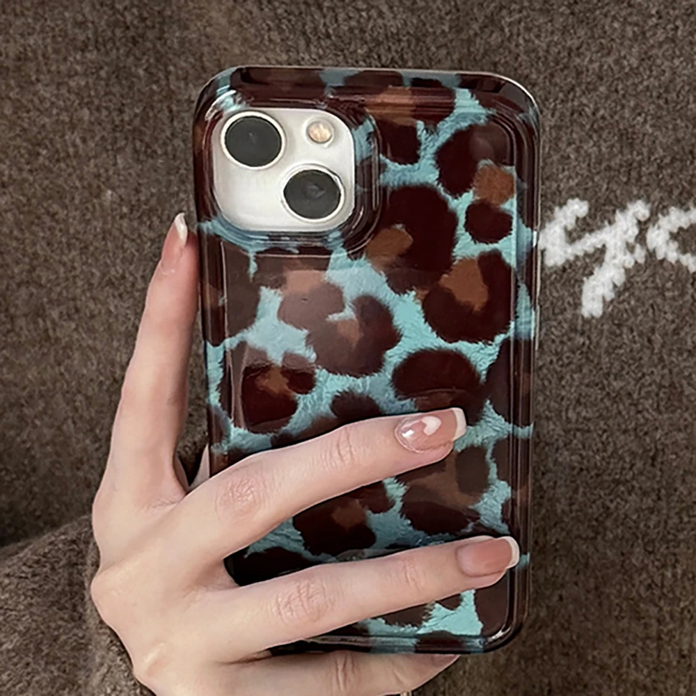 Funda de teléfono para iPhone 16 15 14 13 12 11 Mini Pro Max X XR XSMax 7 8 Plus SE2020, funda suave a prueba de golpes con patrón de glaciar - imagen 3