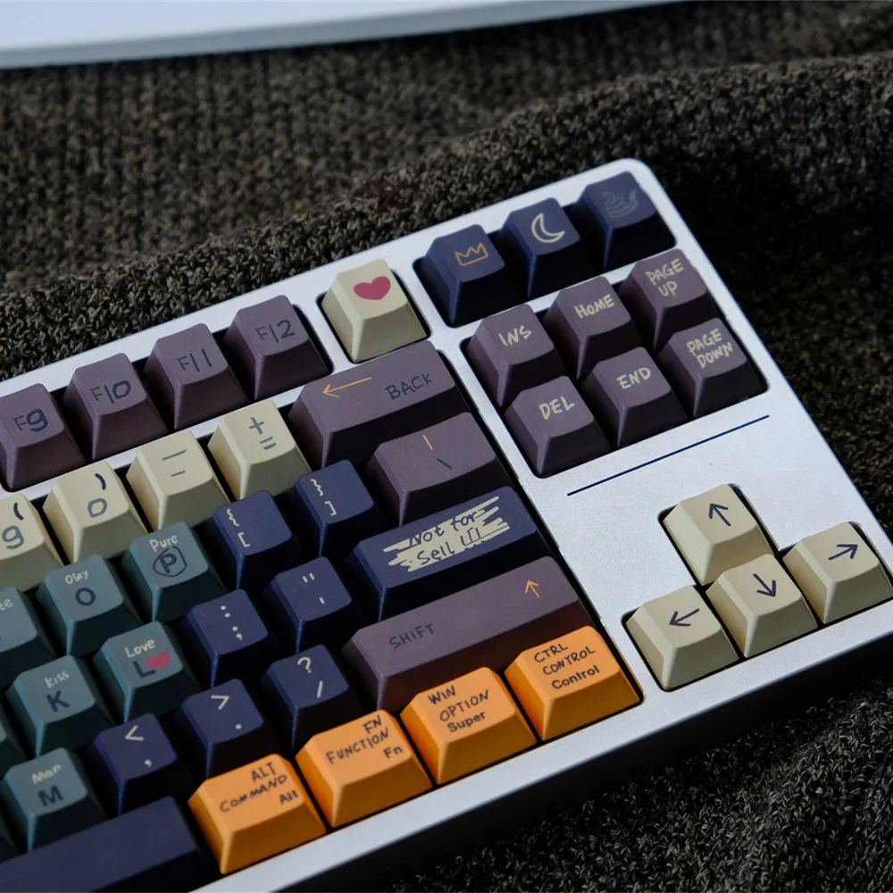 Love Story-teclas PBT de 151 teclas, perfil de cereza, sublimación de tinte, juegos completos de teclas para teclado mecánico Outemu Gateron Switch - imagen 3