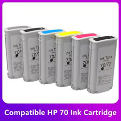 Cartucho de tinta Compatible con HP70, tinta de pigmento completo para HP Designjet Z2100, Z3100, Z3200, Z5200, Z5400, 2% de descuento adicional