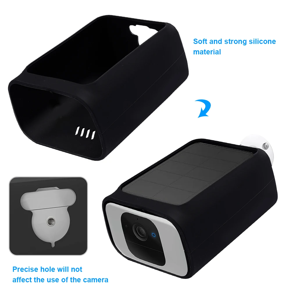 Funda protectora de silicona para cámara de seguridad, cubierta protectora para cámara eufy, para exteriores, SoloCam S230(S40), antiarañazos - imagen 4
