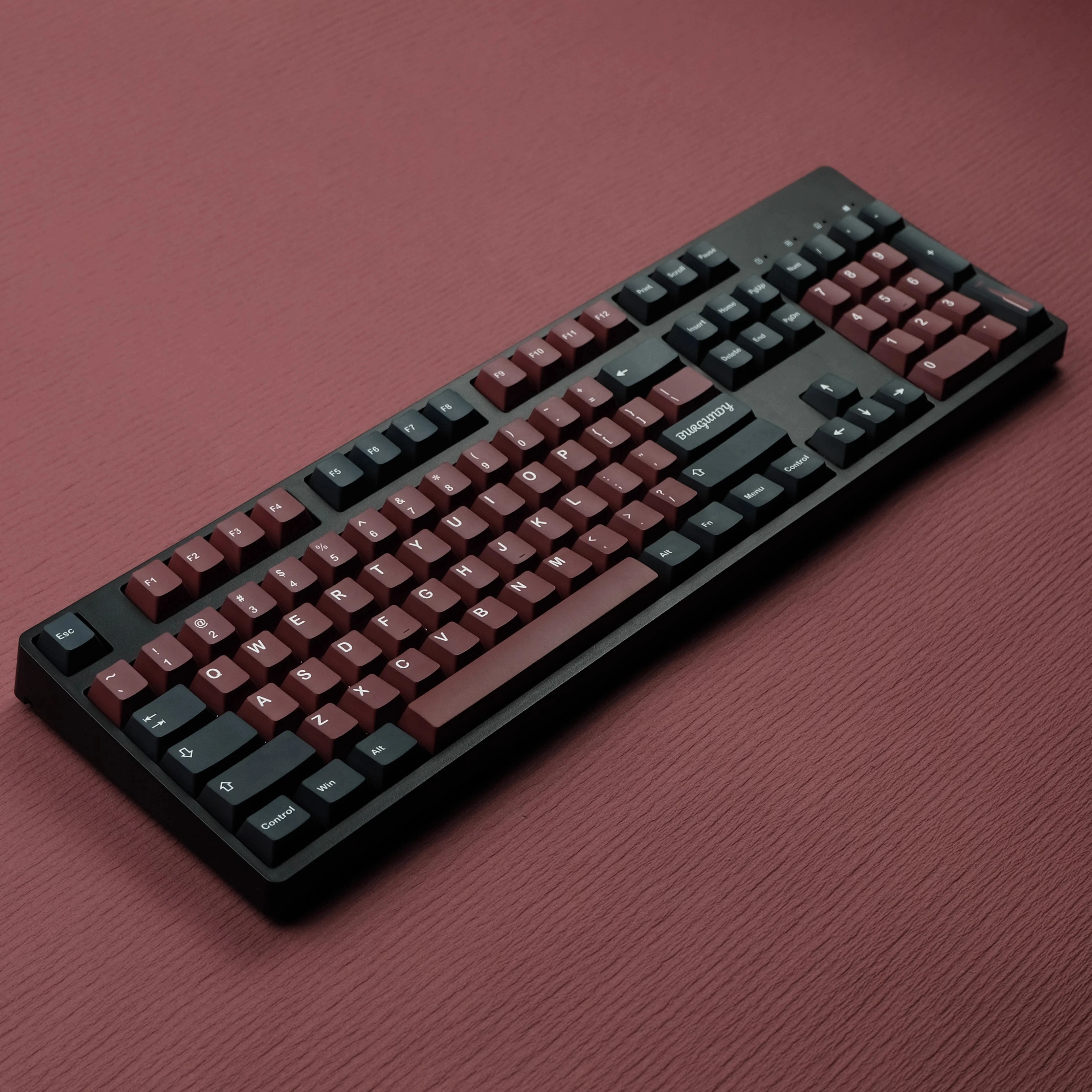 Juego de 142 teclas clon GMK burdeos, tapas de teclas de sublimación de tinte PBT, perfil de cereza, a prueba de luz, para teclados MX Switch - imagen 4