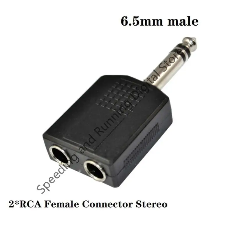 Convertidor de equipo de Audio 1/8 "1/4" 6,35mm 6,5 3,5mm a RCA Audio estéreo/Mono hembra conector macho adaptador de altavoz - imagen 5