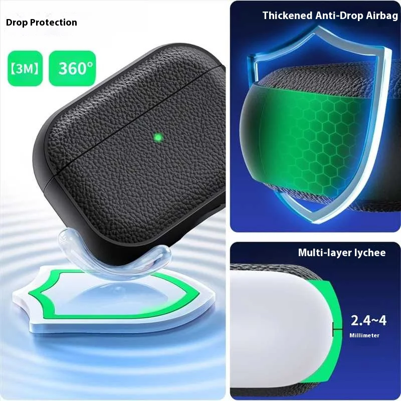 Funda de lujo para auriculares de TPU suave para Airpods Pro 3 2 2a generación 2025, Air Pods 4 1 3.a Pro3 Pro2 Gen, funda para auriculares con correa - imagen 4