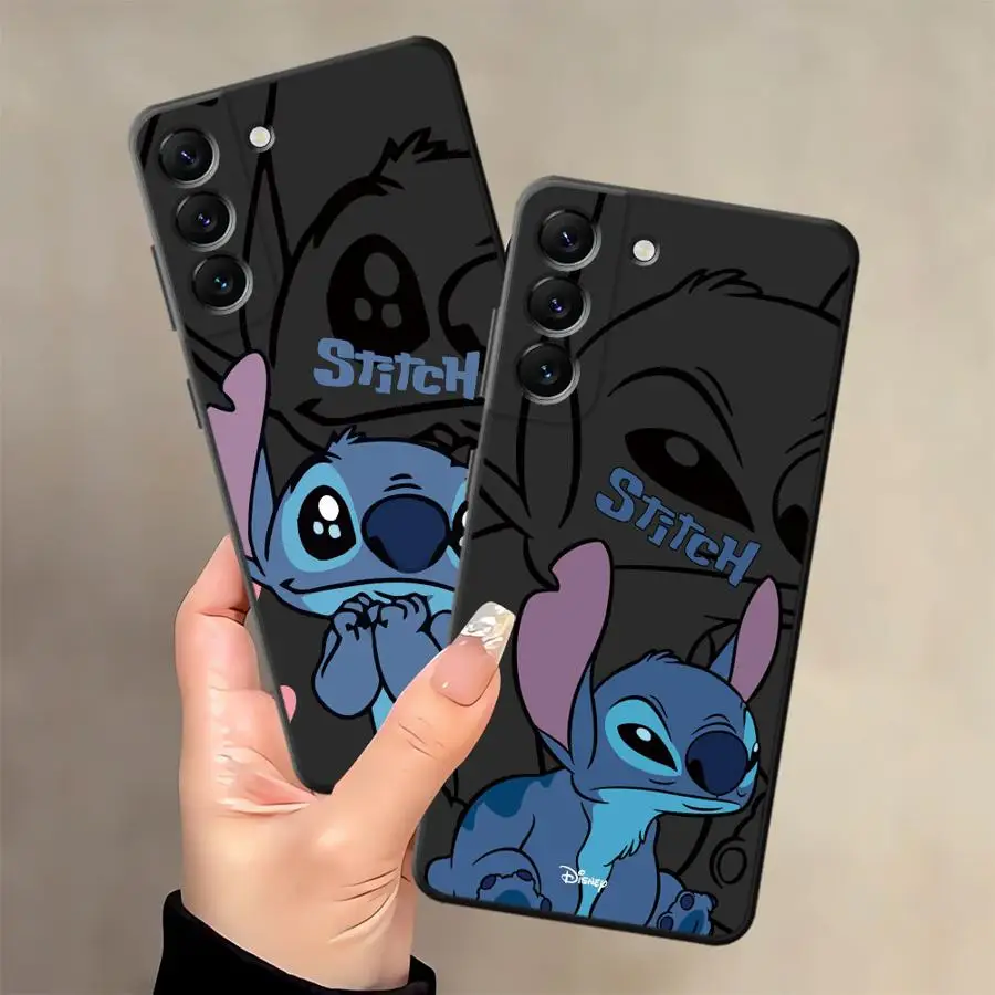 Funda para Honor 8X Magic5Lite X7 70 X5b 200 400 Lite X8 X9a X6 90 funda de teléfono suave negra dibujos animados Disney Stitch - imagen 4
