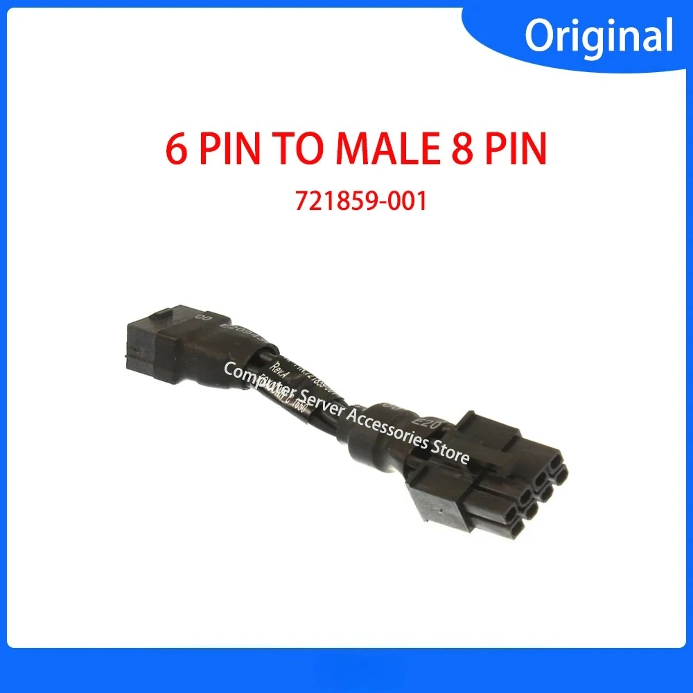 721859-001 Adaptador de ALIMENTACIÓN GPU HEMBRA 6 PIN A MACHO CABLE DE ALIMENTACIÓN DE 8 PIN para HP Z420 Z440 Z620 Z640 Z820 Z840 Z6/G6 G4