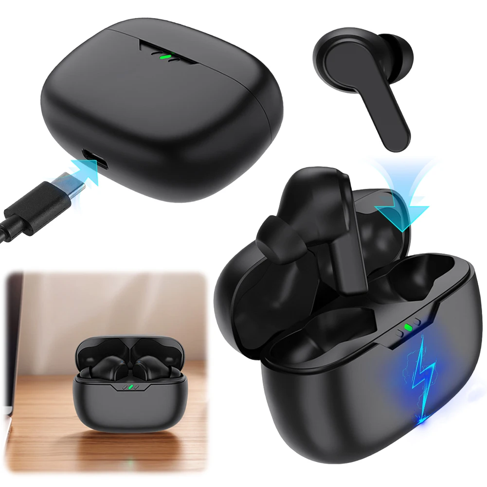 Para JBL Vibe Beam inalámbrico BT estuche de carga para auriculares USB-C auriculares recargables estuche de carga de repuesto accesorios para auriculares - imagen 4