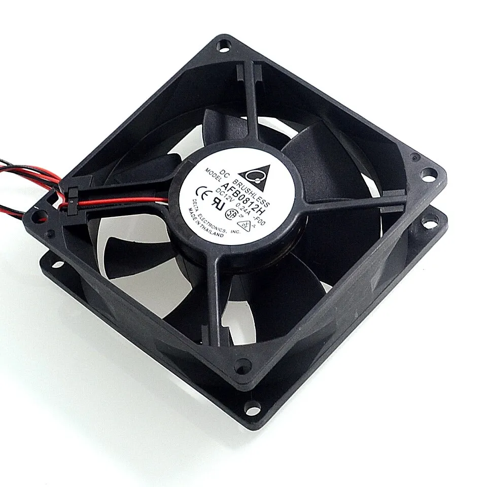 AFB0812HH 8CM 80MM 80*80*25MM 8025 DC 12V 0.30A 2P O 3P ventilador de refrigeración inversor de servidor para Delta - imagen 3