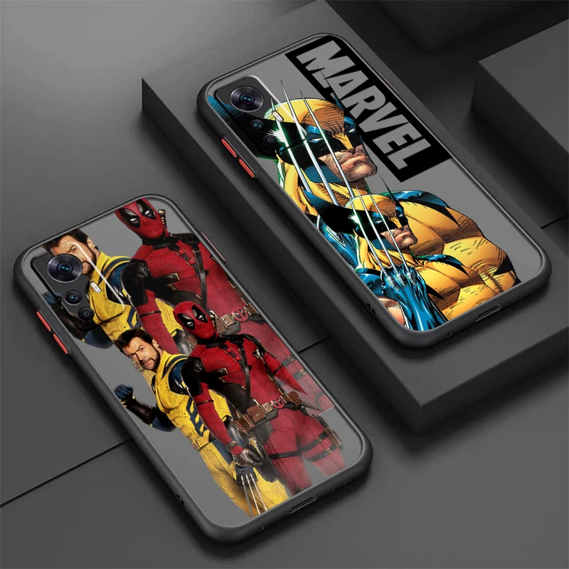 Deadpool Lobezno translúcido esmerilado, arte Popular para Xiaomi Mi 13, 12T, 11T, 11, 11i, 10T, 10, 9T, Pro Lite, Ultra 5G, TPU - imagen 3