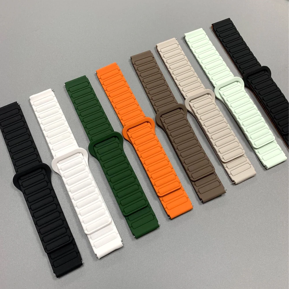 Correa de silicona para reloj HUAWEI WATCH 5/GT 5 Pro, banda de 46mm GT 4 3 SE 2 42mm HONOR Magic Watch4 GS Pro, pulsera magnética - imagen 3