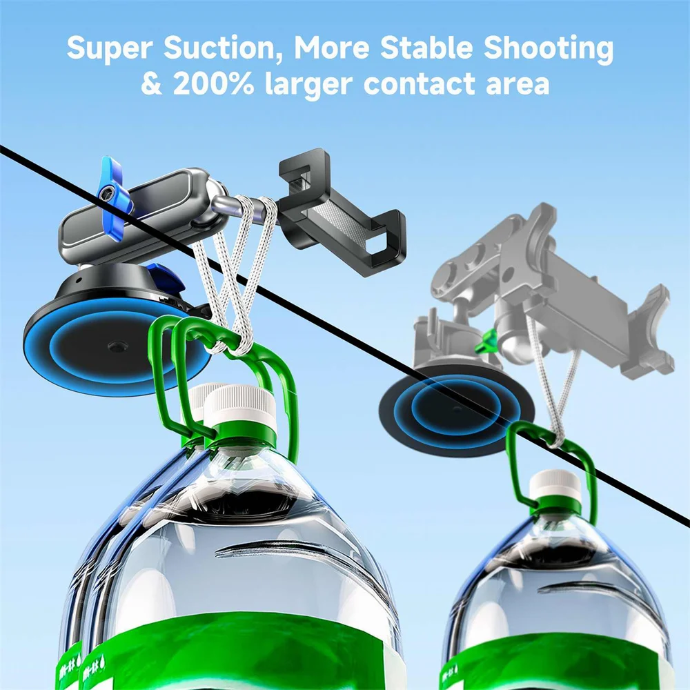 Soporte de teléfono para coche con cabeza de bola 360, brazo mágico con ventosa, soporte para teléfono de coche, soporte para móvil para iPhone, Xiaomi, Samsung y Huawei - imagen 5