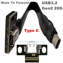 Cable USB-C Macho-Hembra 3.2 Gen2 10Gbps Carga Rápida PD