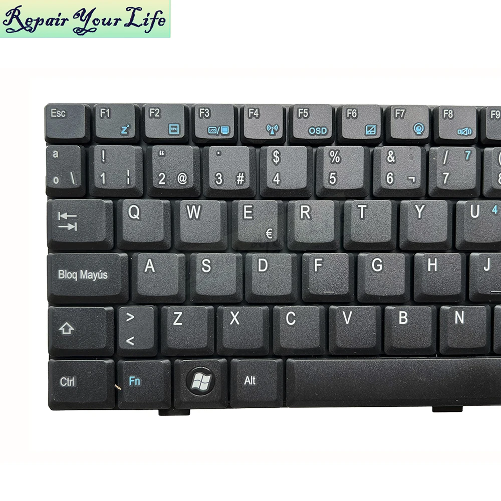 Teclado español para ordenador portátil Exo B10 LN10 MP-08A76E0-F51 82R-10D002-4091 SP ES España teclados/Teclado sin retroiluminación - imagen 3