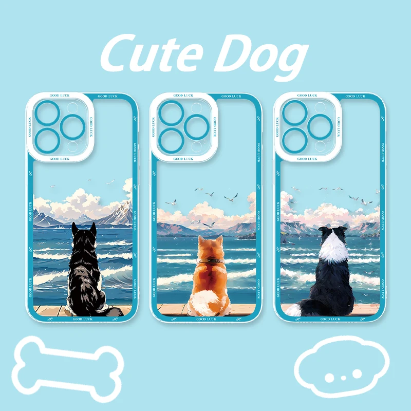 Funda para perro y mar para Xiaomi POCO X6 X7 X5 Pro X3 NFC F3 F5 F6 F7 Ultra M5S C65 M7 M6 Pro 4G 5G 14T 13T 12T 11T 14 11 Lite 5G NE