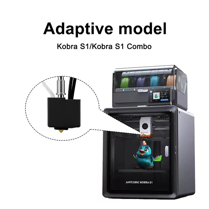 Piezas de impresora 3D para Anycubic Kobra S1 Hotend Kobra S1 Combo Kit de extremo caliente para Anycubic Kobra S1C accesorios de cabezal de impresión de boquilla - imagen 3