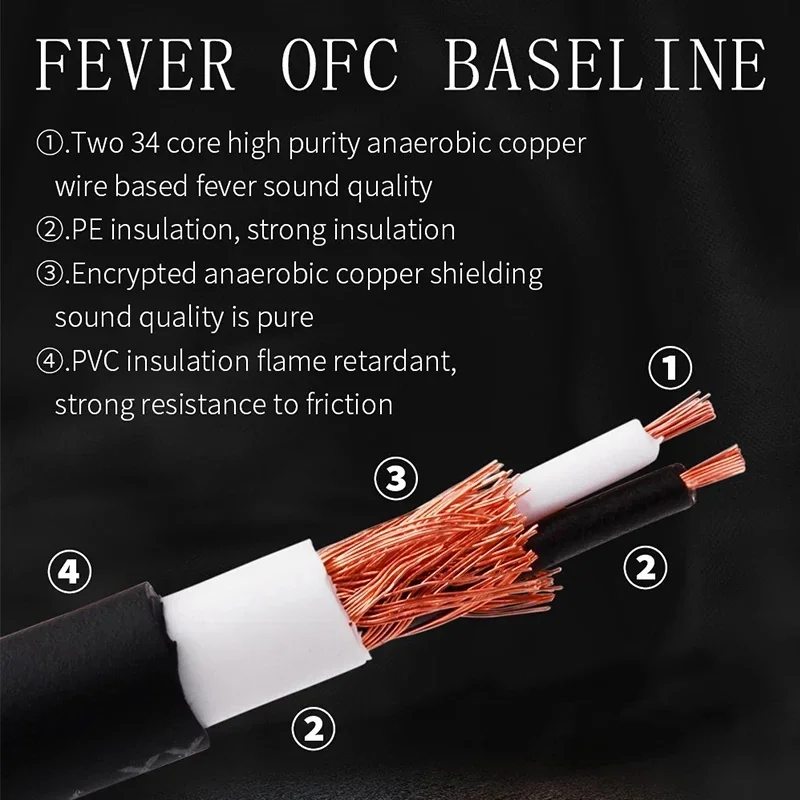 Cable RCA HIFI de 90 grados, Cables de Audio, conectores de codo, extensión en ángulo recto, Cable de vídeo OFC para cine en casa, DVD, sonido de alta fidelidad - imagen 4