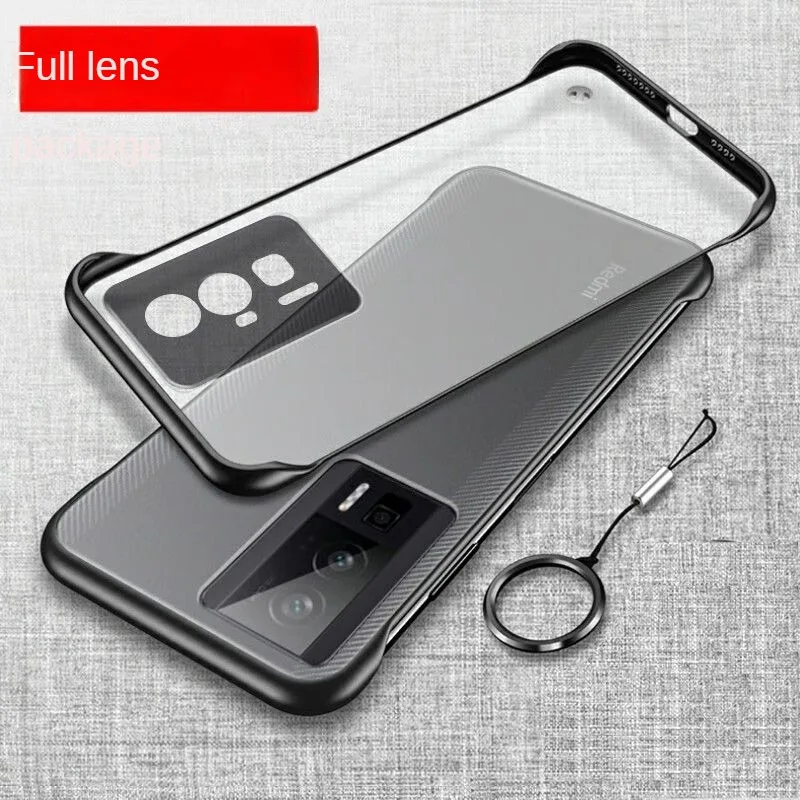 Para Xiaomi POCO F5 Pro funda dura de PC transparente con anillo funda protectora trasera para Xiaomi POCO F4 GT F5Pro carcasa de teléfono