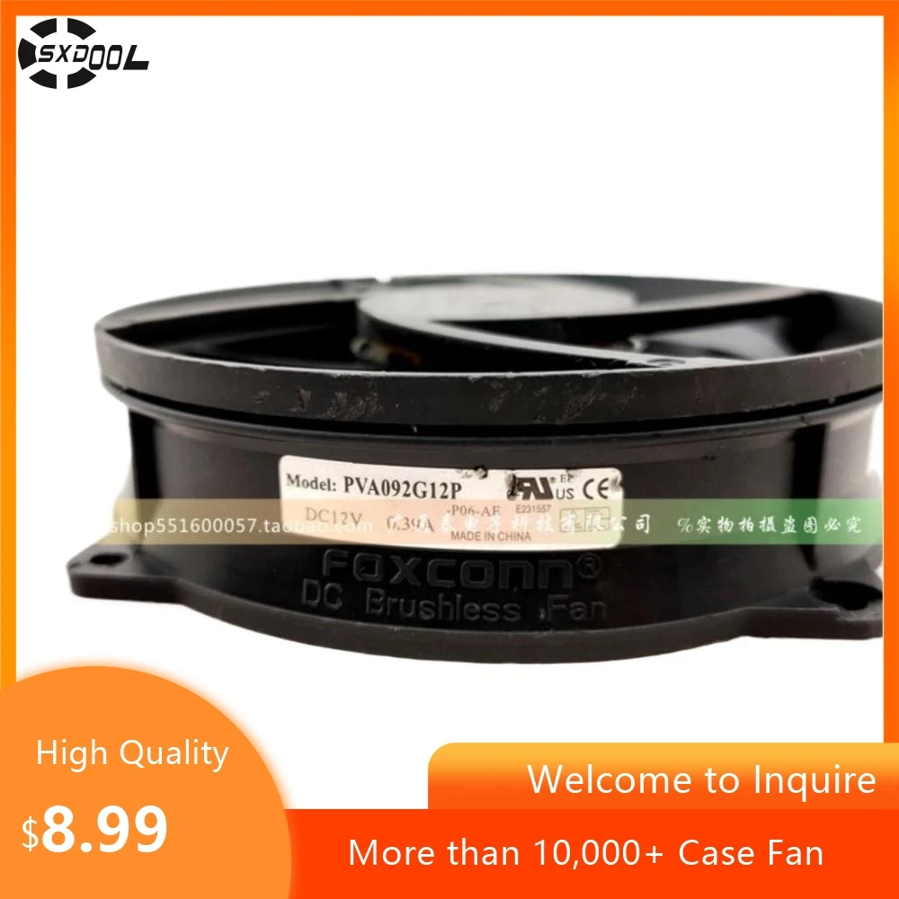 Para Foxconn PVA092G12P 9025 12V 0.39A 9cm ventilador de temperatura, refrigeración silenciosa para chasis, unidades de alimentación, electrónica - imagen 2