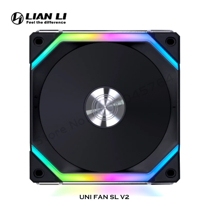 LIAN LI UNI FAN SL V2 SL120V2 Hoja inversa 10% Rendimiento Versión mejorada Ventilador RGB, paquete único, negro/blanco - imagen 5