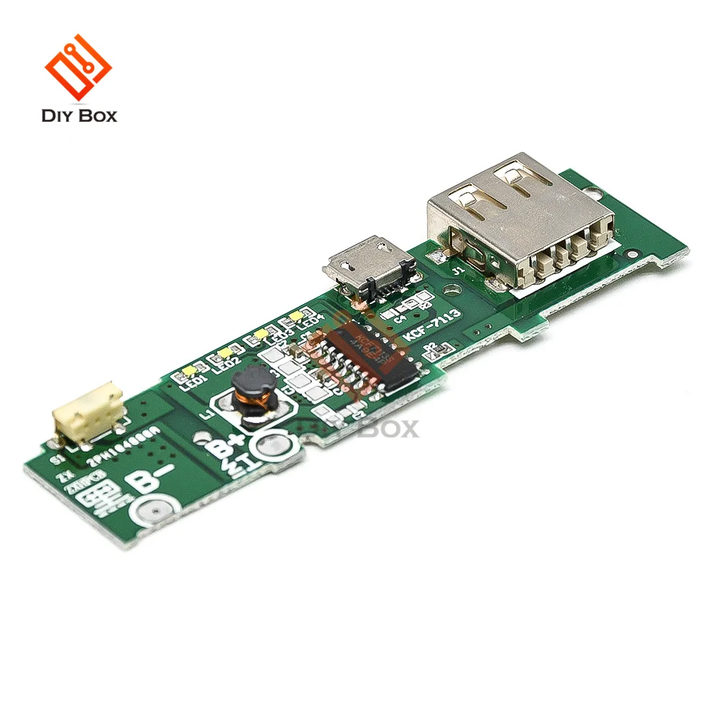 Módulo cargador de Banco de energía 5V 1A, placa de circuito de carga, módulo de aumento de potencia para Xiaomi, Banco de energía móvil DIY - imagen 4