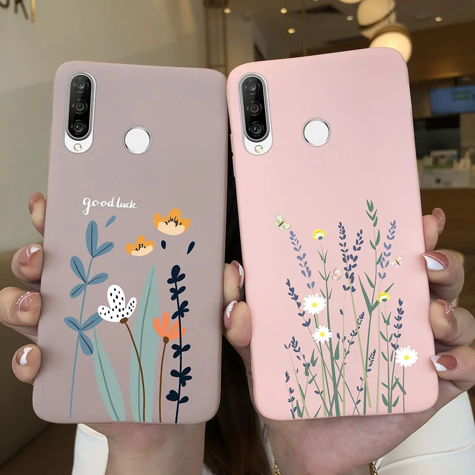 Funda bonita de dibujos animados para Huawei P30 Lite, funda de silicona suave con corazón de mariposa, Protector para Huawei P30lite MAR-LX1M - imagen 5