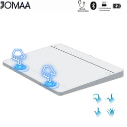 Ratón inalámbrico con panel táctil JOMAA con Bluetooth para Windows, ratón Trackpad inalámbrico recargable portátil con múltiples gestores