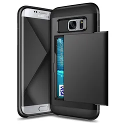 Funda Samsung Galaxy S10 G935F G930 con Ranura Tarjetas Coque Protector Antigolpes
