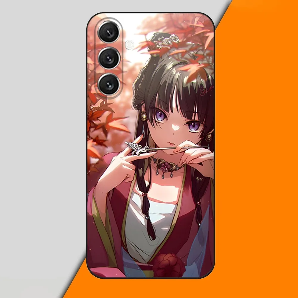 Funda de teléfono Apothecary Diaries Maomao para Samsung S24, S21, S22, S23, S30, Ultra, S20, Plus, Fe, Lite, Note, 10,9,5G, funda suave negra - imagen 2