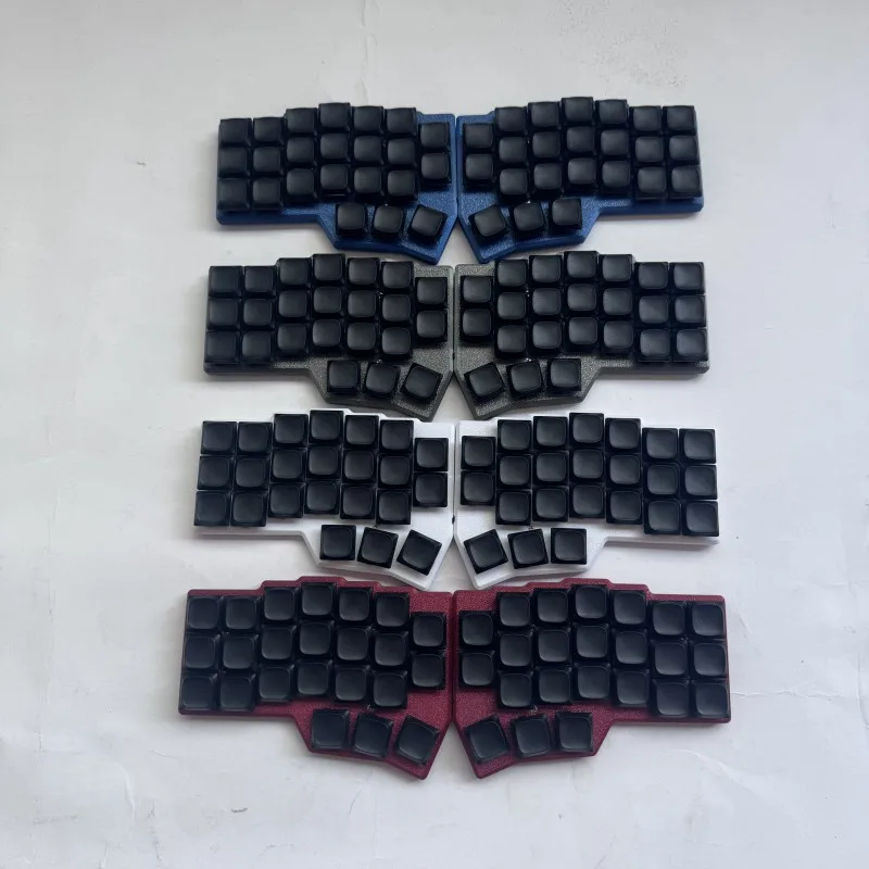 Nuevo Corne Crkbd V4.1 teclado dividido de perfil bajo Kailh Choc V1 personalizado Qmk/Vial Hotswap Kit con cable Rgb teclado mecánico separado - imagen 5