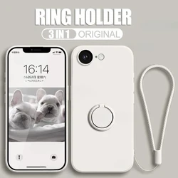 Funda MagSafe Silicona iPhone 16 Pro Max 15 14 a 11 con Anillo