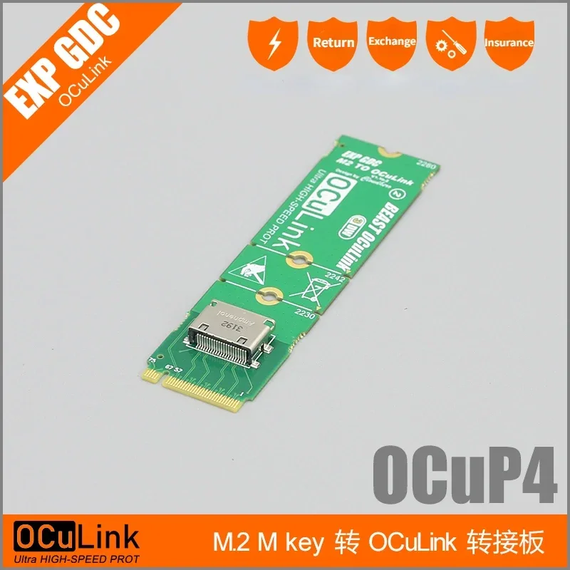 TH3P4 OCuP4 OCuLink TB3/4 GPU Dock M.2 NVMe MKey a OCuLink, adaptador de estación de acoplamiento, expansión, accesorios de tarjeta gráfica externa - imagen 2
