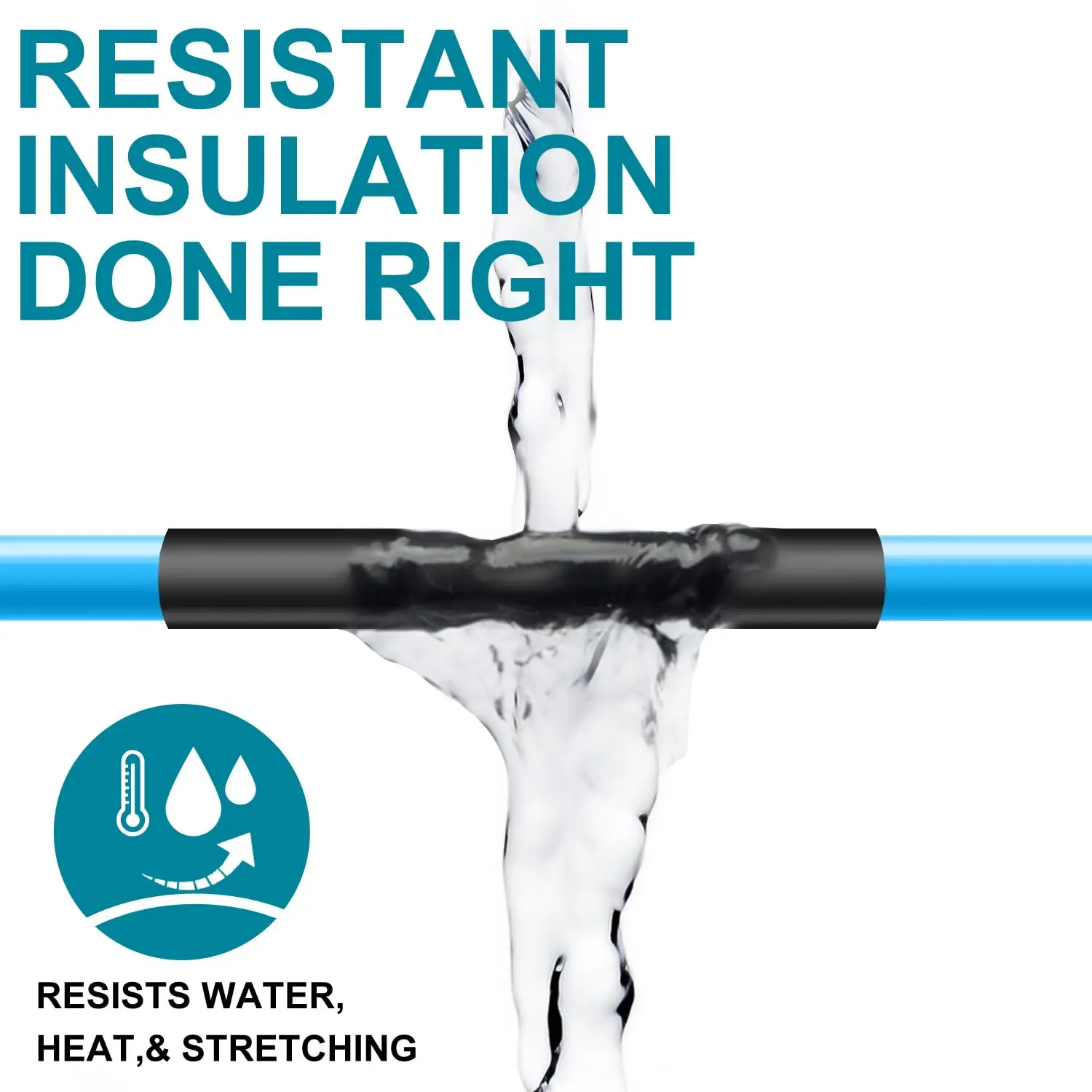 Tubo termorretráctil de 1M, relación 3:1, tubo termorretráctil impermeable, revestimiento adhesivo, tubo de envoltura de alambre retráctil adhesivo de doble pared negro - imagen 3