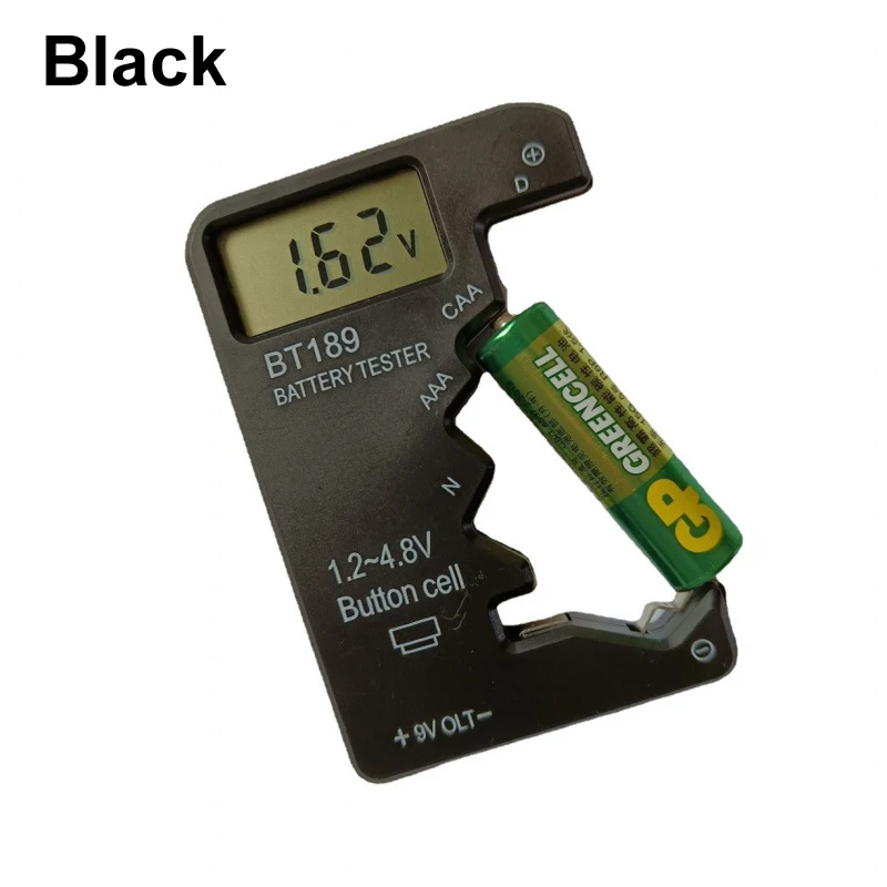 Probador de batería Digital con pantalla LCD BT189, electricidad, 9V, AA, AAA, botón, pila de moneda, Detector de banco de energía, prueba de medidor - imagen 4