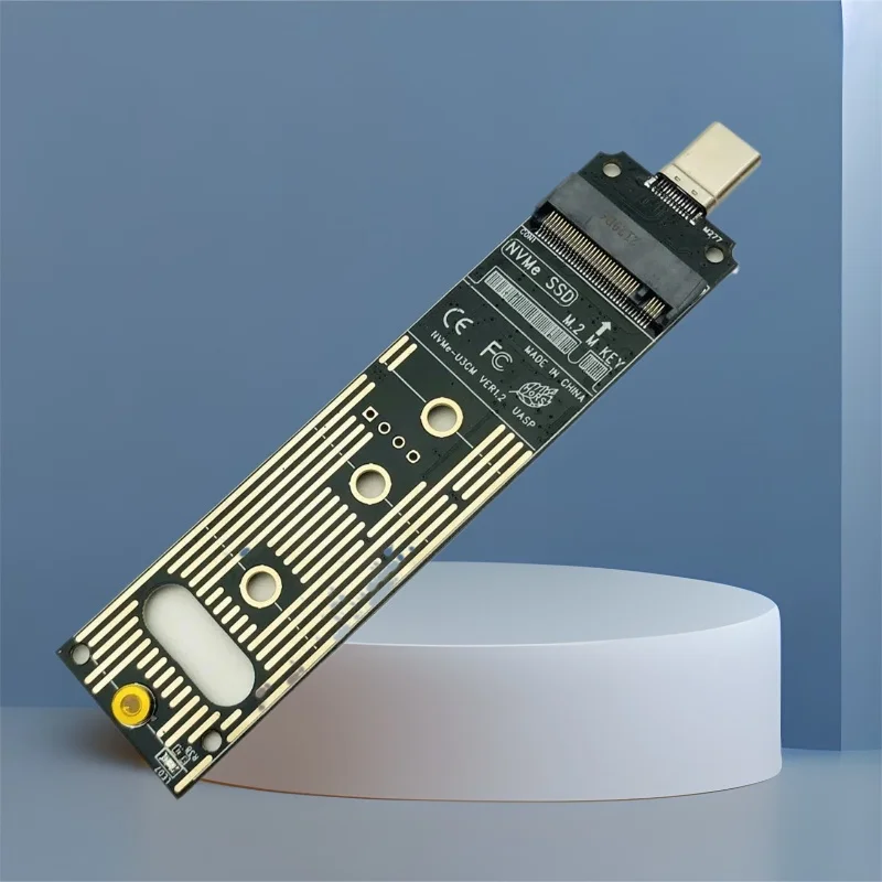 Convertidor M2 a tipo C SSD USB 3,2 Gen2 10G NVME Placa adaptadora de placa de conversión JMS583 Chip compatible con 2230 2242 2260 2280 NVME SSD