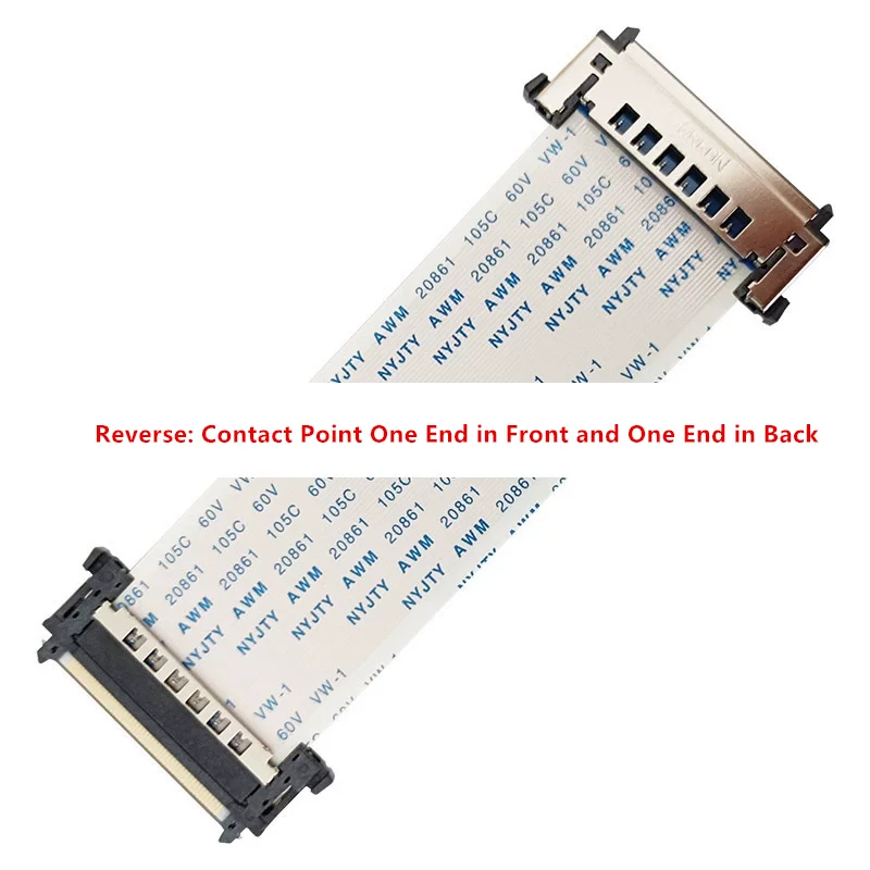 41Pin 51Pin I-PEX 4K HDTV LVDS Cable de cinta de alta calidad AWM 20706 20861 105C 60V VW-1 41P 51P adelante/atrás - imagen 4