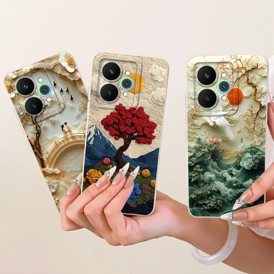 Funda para Realme 15 Pro 5G, nueva funda creativa con diseño de gato y conejo, protección para cámara de dibujos animados, parachoques suave para Realme 15 15T, carcasa Realme15T - imagen 2