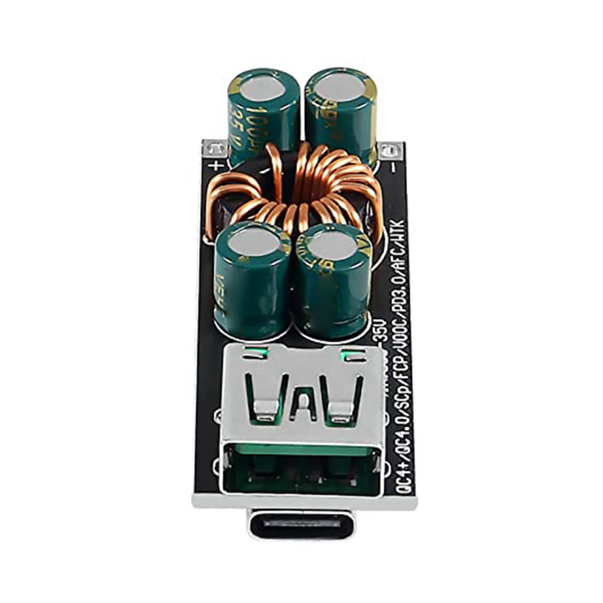 Módulo de alimentación reductor de carga rápida, dispositivo de 60W, 6-35V, CC A USB tipo C, PD 3,0, QC4.0 + y Tipo A, QC3.0, 12V, 24V, 3 piezas - imagen 5